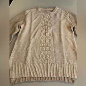 True Religion Crew Neck Cream/oatmeal Sweater